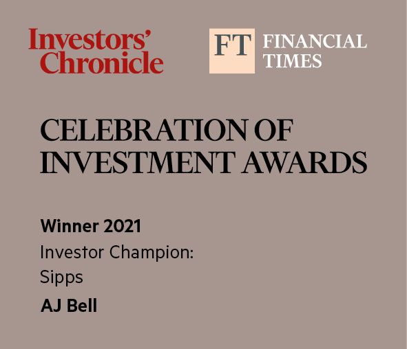 Investors Chronicle and Financial Times - Investor Champion: Sipps Winner 2021